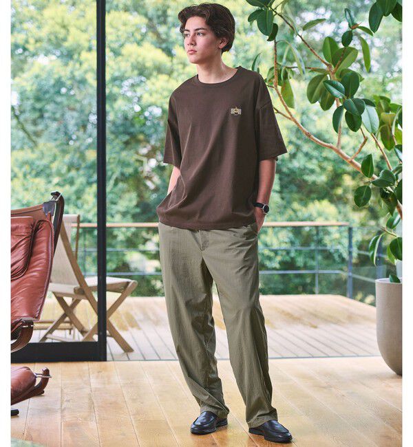 UNITED ARROWS green label relaxing「ナイロンオックス 1プリーツ W3 ワイドパンツ -撥水-」|その他|MOCA