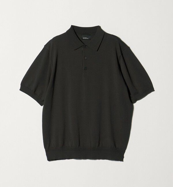 UNITED ARROWS green label relaxing「【WEB限定】JUST fit ジャケイン ニット 半袖 ポロシャツ」|ポロシャツ|DK.GRAY
