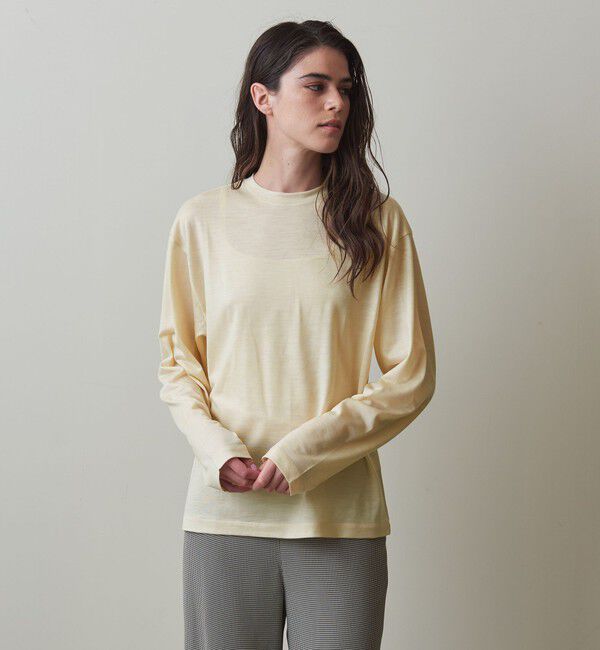 STEVEN ALAN「＜Steven Alan＞ウール ジャージー ロングスリーブ Tシャツ」|Tシャツ・カットソー|