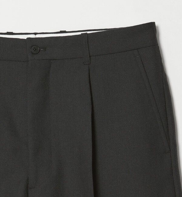 STEVEN ALAN「＜Steven Alan＞ ウール オックスフォード アウト ワンプリーツ スラックス」|スラックス|
