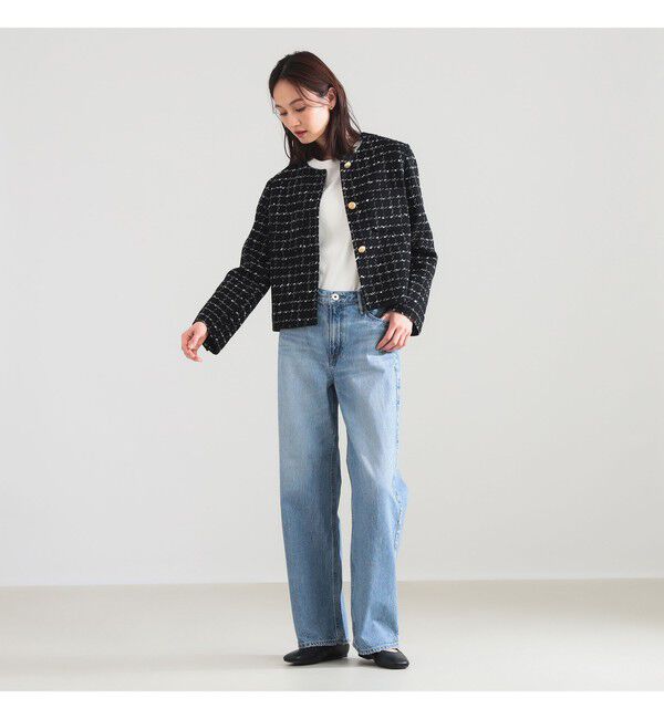 Demi-Luxe BEAMS 「ツイード ノーカラー ジャケット＊」|ダッフルコート|