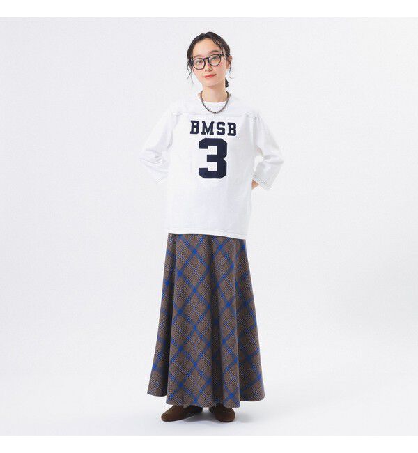 BEAMSBOY「テンジク フットボール 3/4 Tシャツ」|Tシャツ・カットソー|