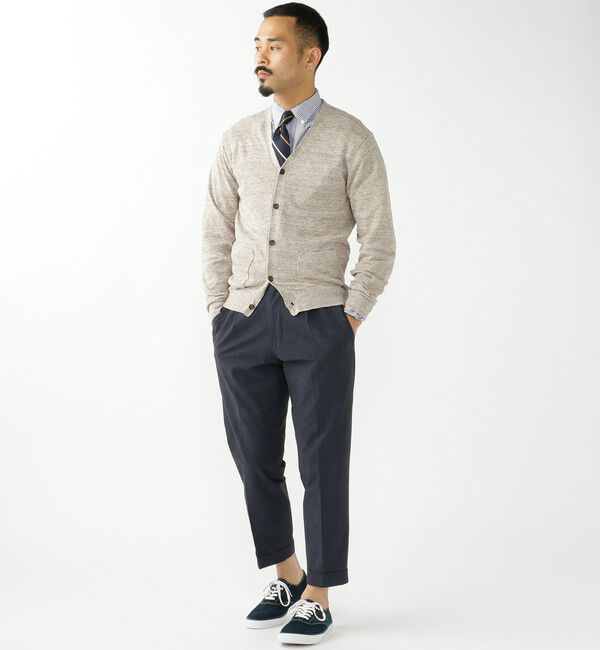 BEAMS PLUS「Cardigan Linen」|ニット・セーター|