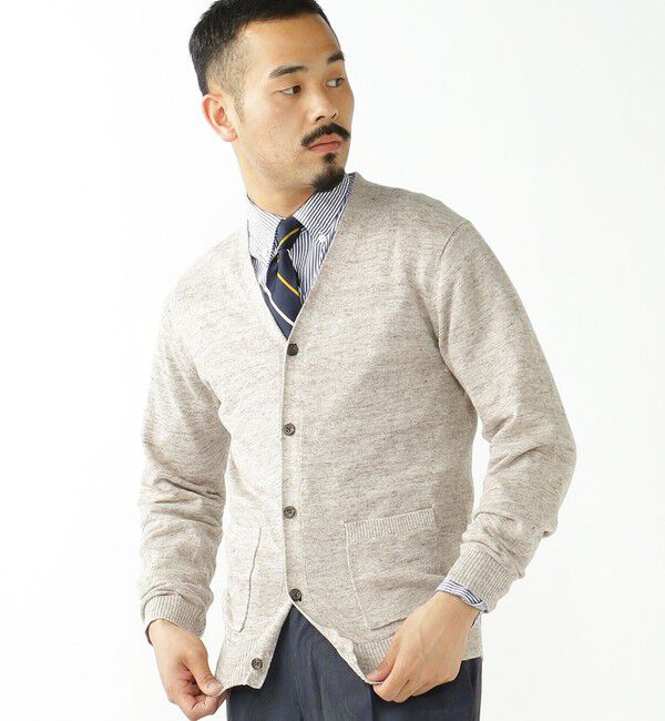 BEAMS PLUS「Cardigan Linen」|ニット・セーター|
