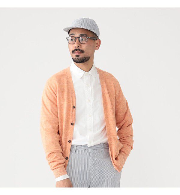 BEAMS PLUS「Cardigan Linen」|ニット・セーター|