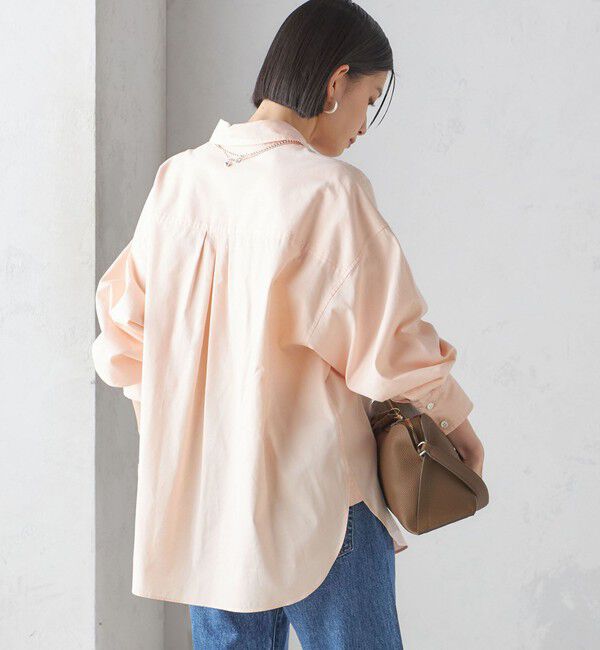 SHIPS for women「《一部追加予約》〈洗濯機可能〉ピン オックス 刺繍 シャツ」|シャツ・ブラウス|