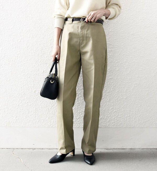 SHIPS any「【SHIPS any別注】Dickies:〈洗濯機可能〉ツイル チノ パンツ」|チノ|
