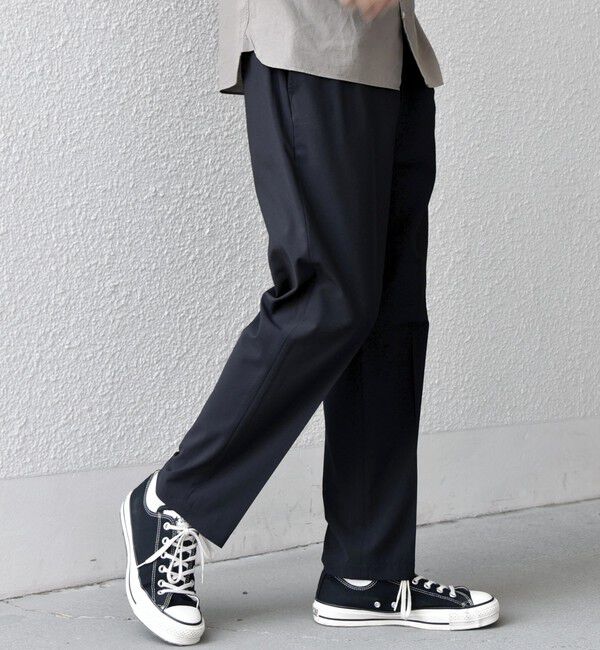 SHIPS any「SHIPS any:〈吸水速乾〉Rapidry クリース アンクル テーパード イージーパンツ26SS◆」|スラックス|