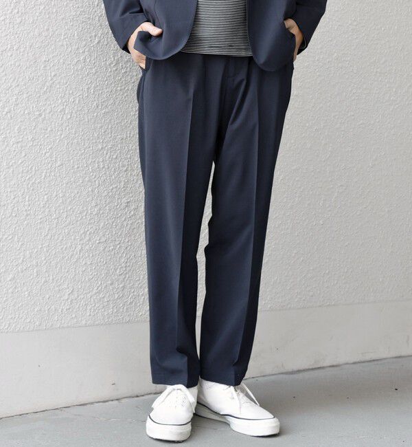 SHIPS any「SHIPS any:〈吸水速乾〉Rapidry クリース アンクル テーパード イージーパンツ26SS◆」|スラックス|