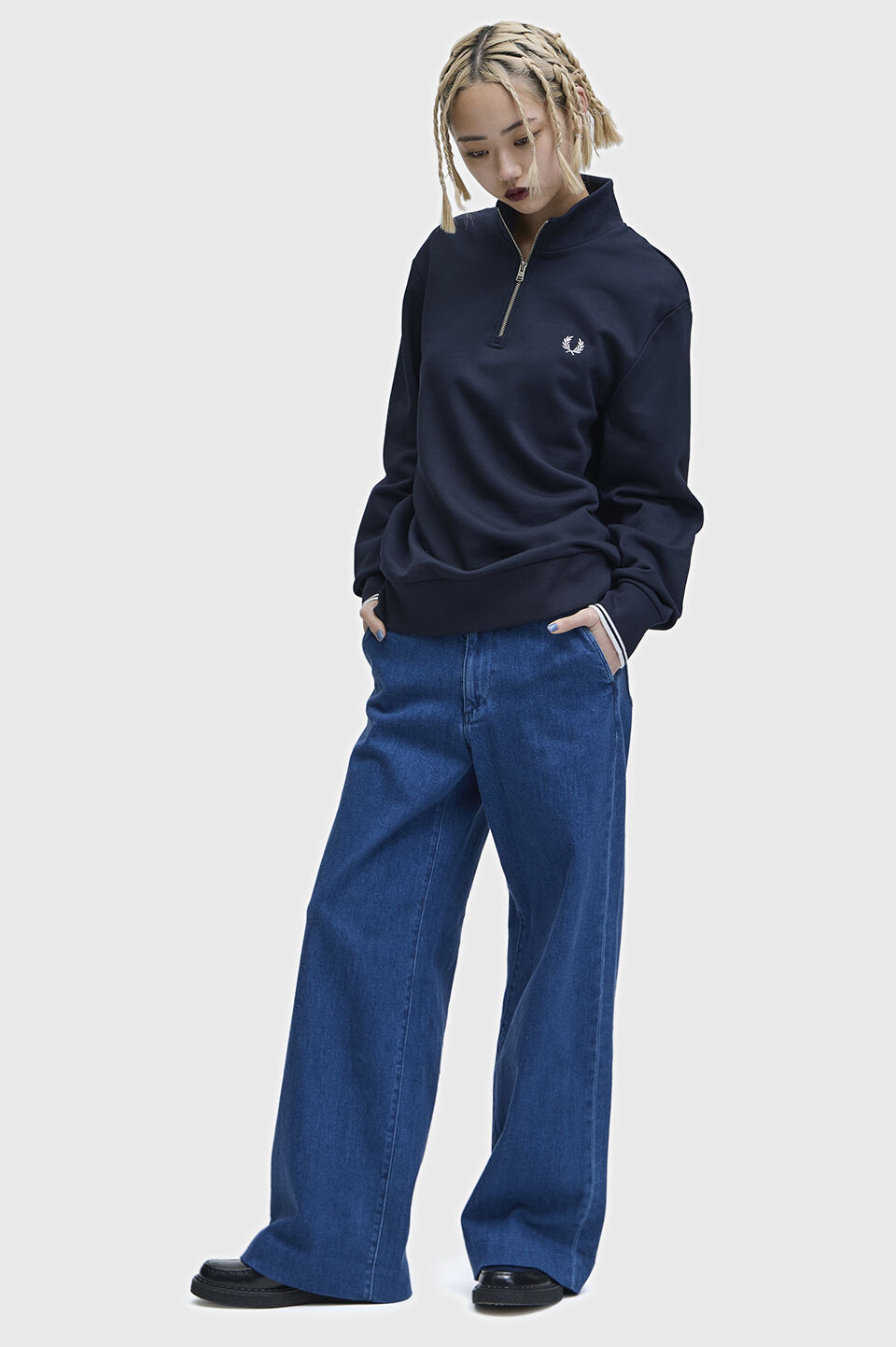 FRED PERRY 「Half Zip Sweatshirt／フレッドペリーハーフジップスウェットシャツ」|スウェット・ジャージ|