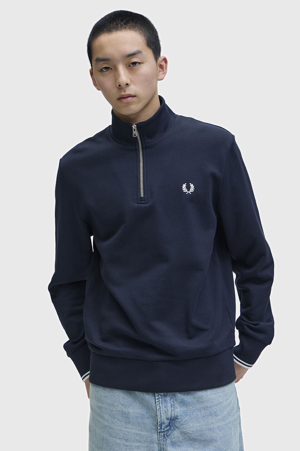 FRED PERRY 「Half Zip Sweatshirt／フレッドペリーハーフジップスウェットシャツ」|スウェット・ジャージ|