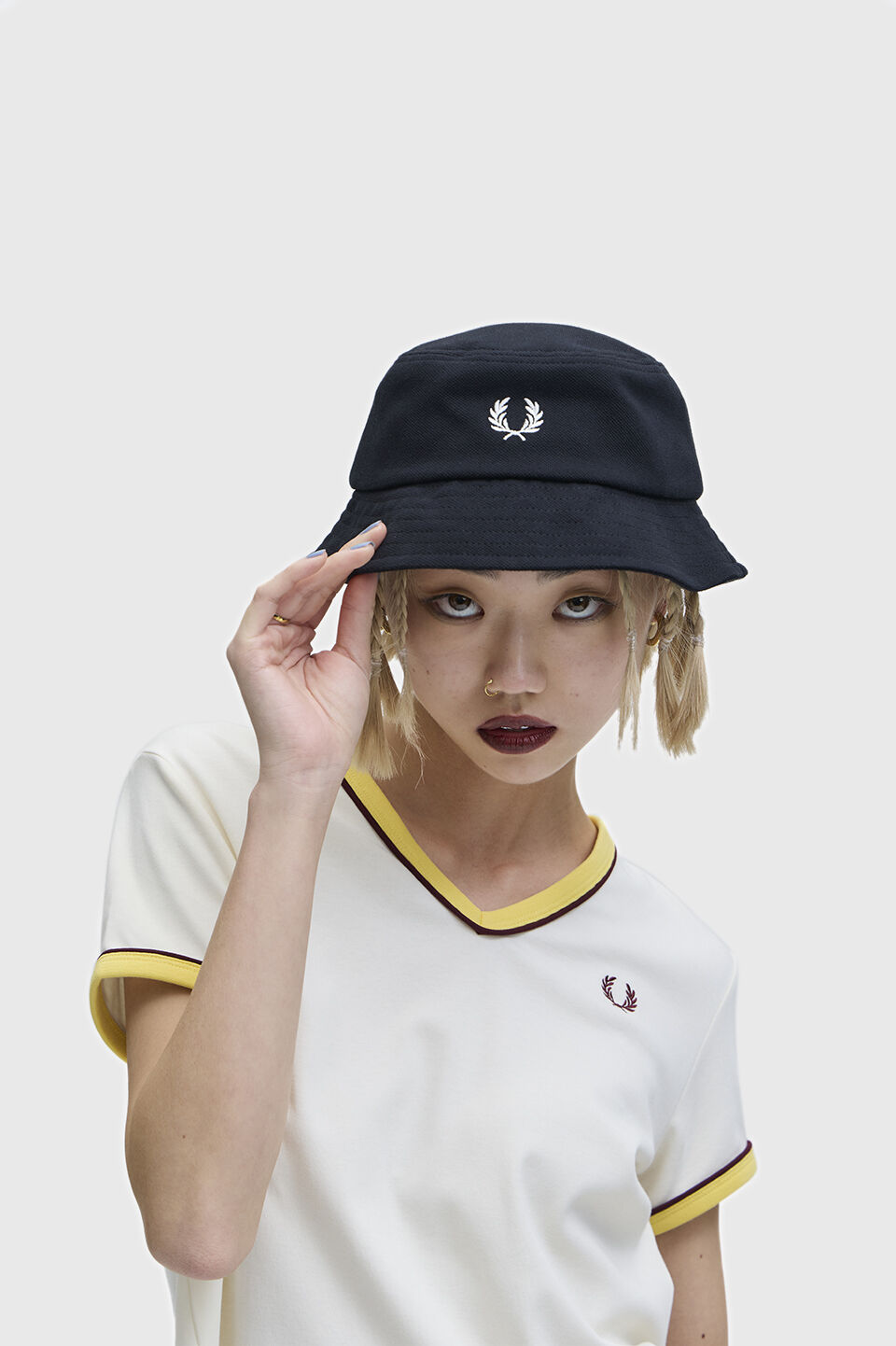 FRED PERRY 「Pique Bucket Hat／ピケバケットハット」|ハット|