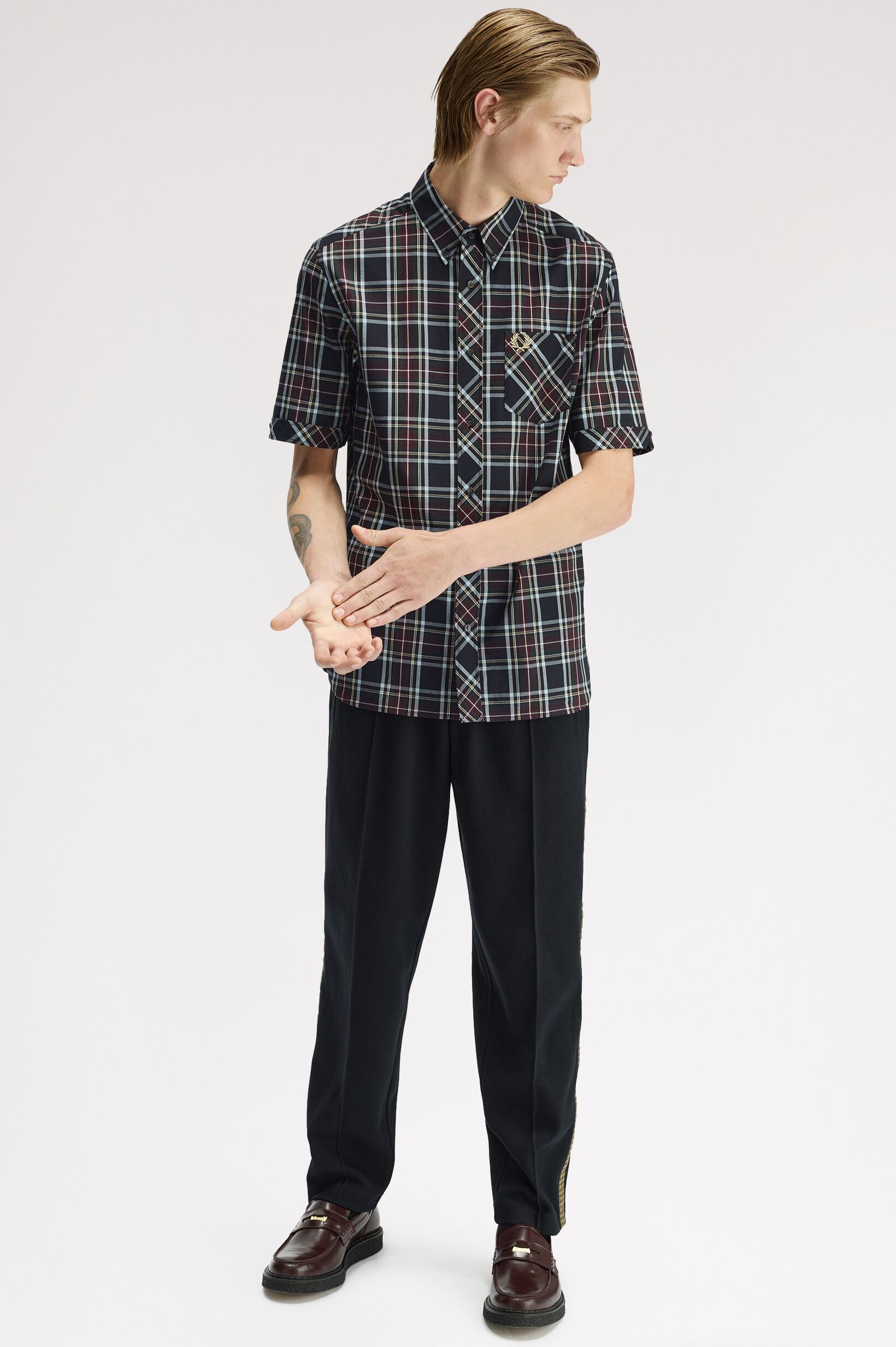 FRED PERRY 「Classic Tartan Short Sleeve Shirt クラシックタータンショートスリーブシャツ」|シャツ・ブラウス|