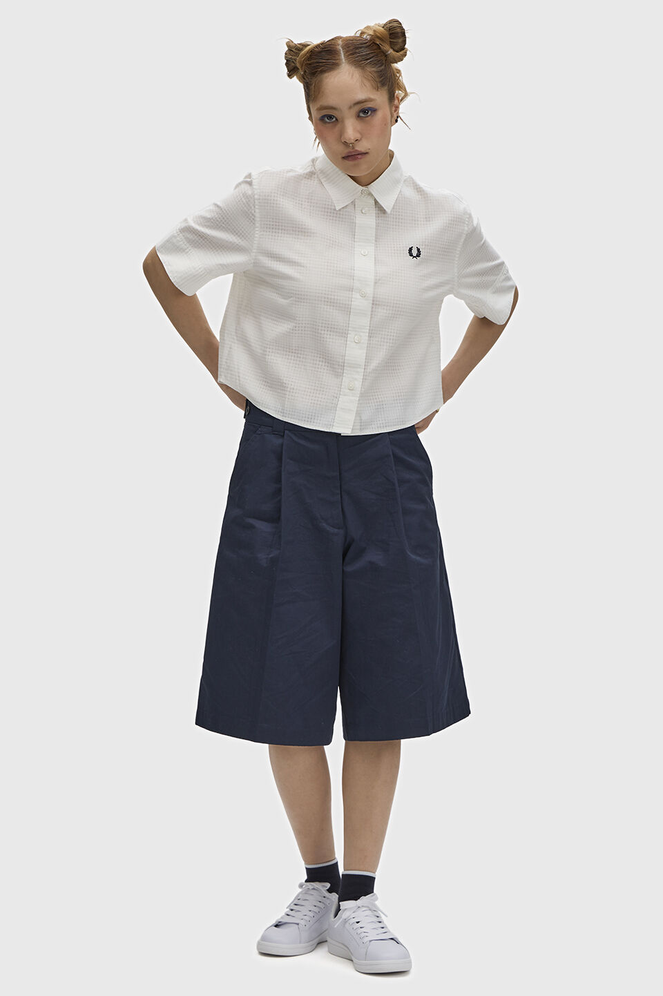 FRED PERRY 「Open Weave Chequerboard Shirt／オープンウィーブチェッカーボードシャツ」|シャツ・ブラウス|