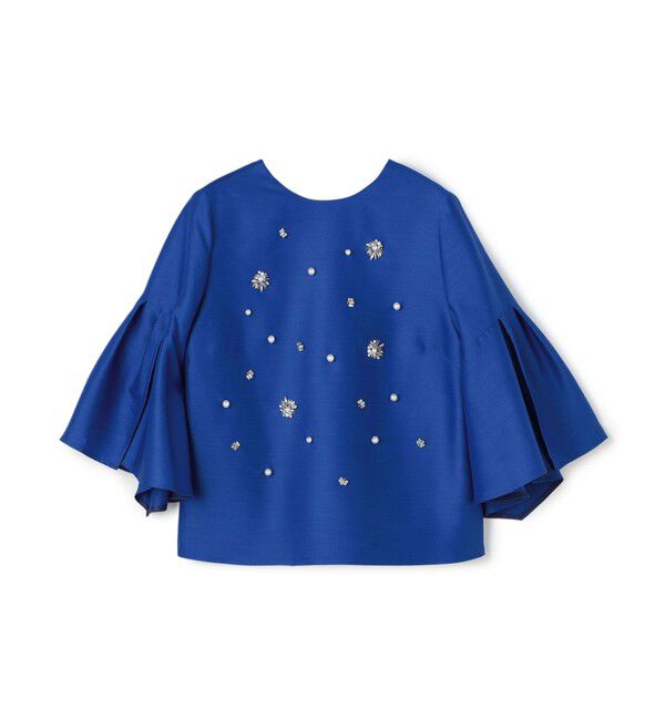 TOMORROWLAND BUYING WEAR「【別注】FLICKA for TOMORROWLAND with bijou トップス」|シャツ・ブラウス|65 ブルー