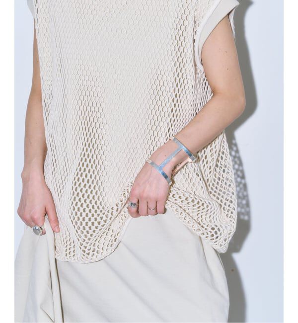  「COTTON MESH TANK TOP：カットソー」|Tシャツ・カットソー|