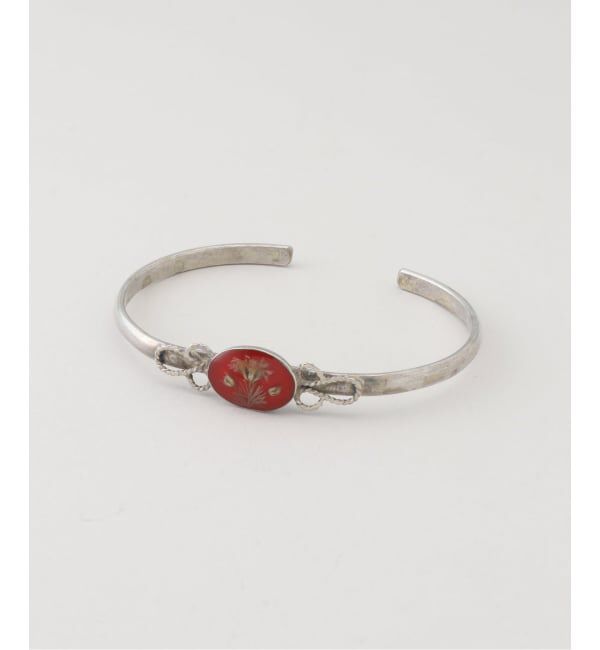 JOINT WORKS「GUSTAVO / グスタボ Flower Narrow Bracelet-oval」|ブレスレット・バングル|レッド