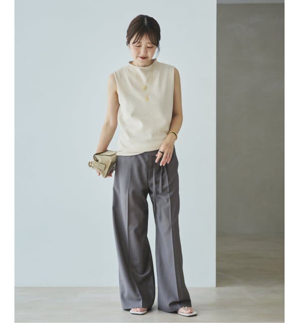 Plage「《予約》WO/TA flap パンツ」|スラックス|