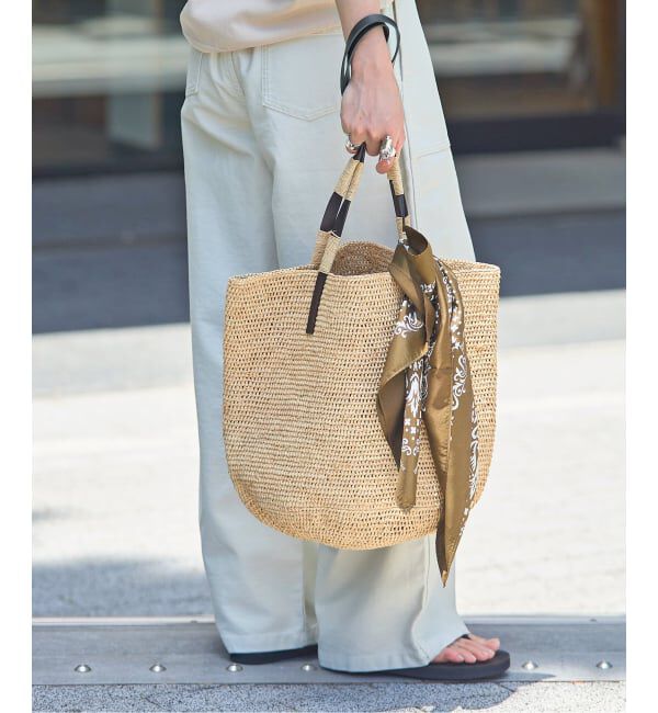 JOURNAL STANDARD「【MADE IN MADA /メイドインマダ】ALICE M LEATHER STRAP BAG」|かごバッグ|ベージュ