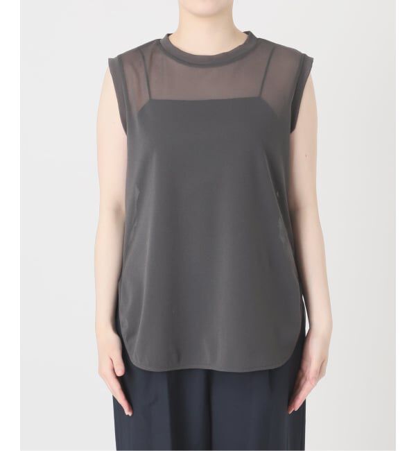  「【洗える】シアートリコットタンクトップ」|Tシャツ・カットソー|
