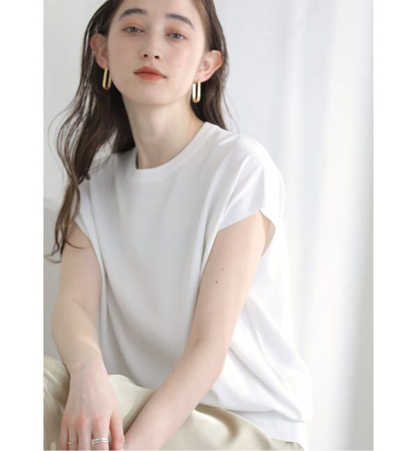 「《追加》【洗える】接触冷感ウォッシャブルフレンチプルオーバー」|ニット・セーター|ホワイト