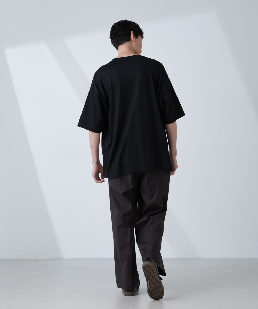 nano･universe「WEB限定/Anti Soaked(R)  汗染み防止 クルーネック ビッグシルエットTシャツ」|Tシャツ・カットソー|