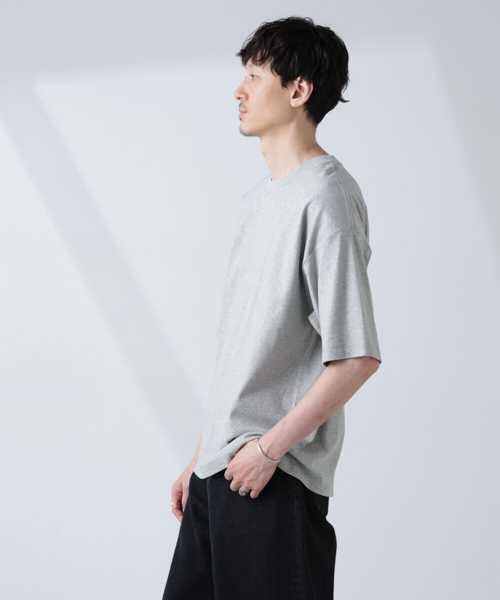 nano･universe「WEB限定/Anti Soaked(R)  汗染み防止 クルーネック ビッグシルエットTシャツ」|Tシャツ・カットソー|