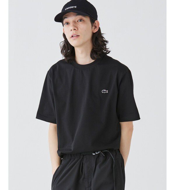 LACOSTE「アウトラインクロッククルーネック半袖Tシャツ」|Tシャツ・カットソー|