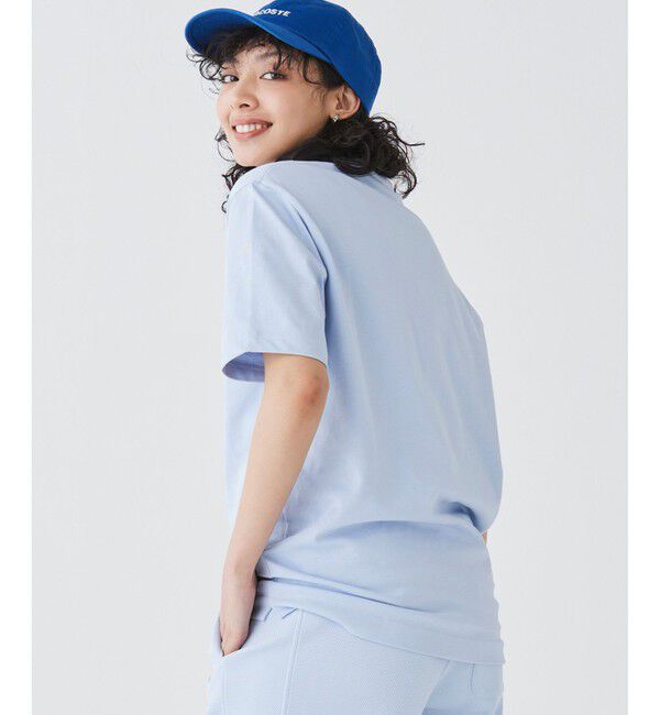 LACOSTE「アウトラインクロッククルーネック半袖Tシャツ」|Tシャツ・カットソー|