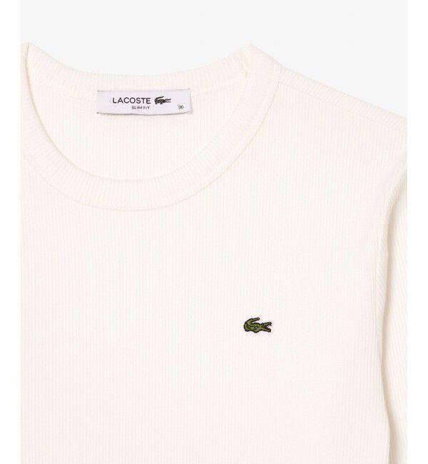 LACOSTE「ワンポイントリブニットスリムセーター」|Tシャツ・カットソー|