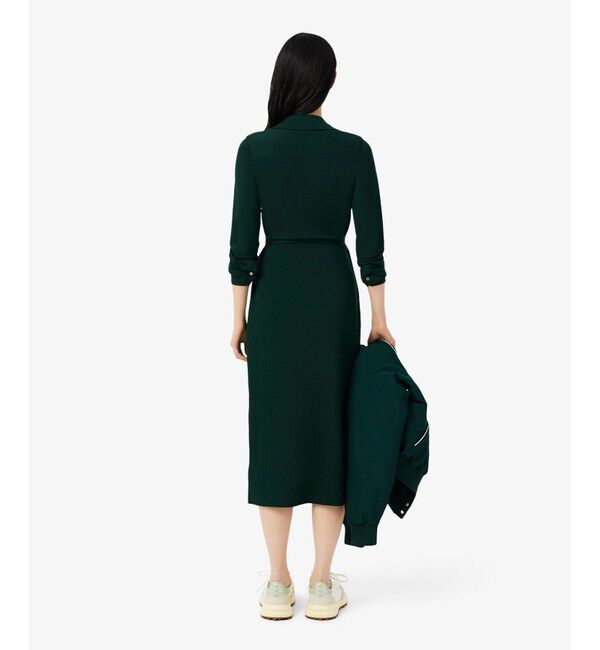 LACOSTE「ポロシャツディテールラップドレス」|ワンピース|