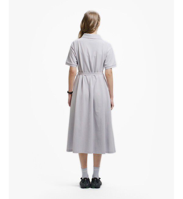 LACOSTE「スキッパーネックポロドレス / マキシ丈フレアワンピース」|ワンピース|