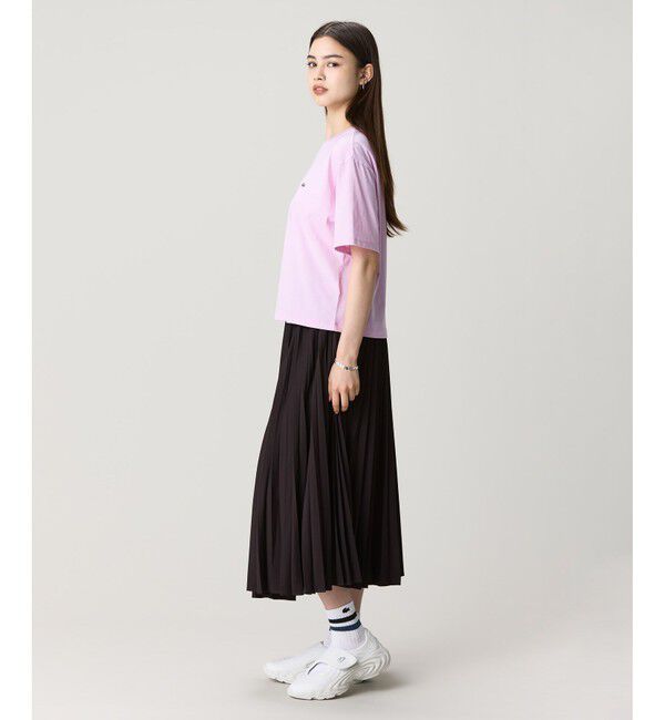 LACOSTE「クロップド丈 ピグメントダイTシャツ」|Tシャツ・カットソー|