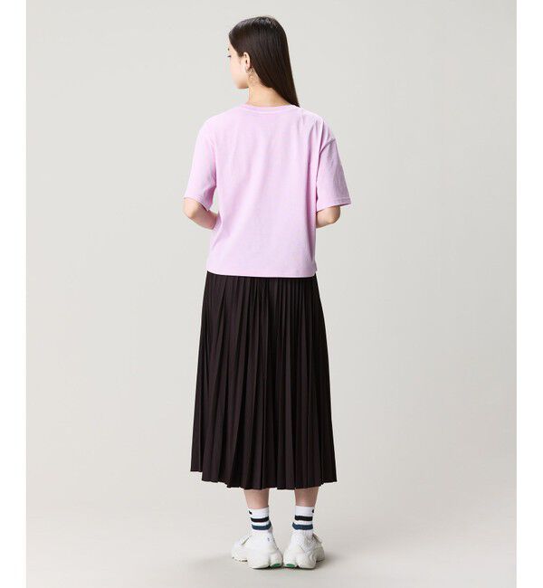 LACOSTE「クロップド丈 ピグメントダイTシャツ」|Tシャツ・カットソー|