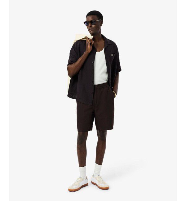 LACOSTE「リネン&times;レーヨンブレンドツイルショーツ」|その他|