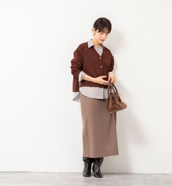 NOLLEY'S「【一部WEB限定カラー＆サイズ】ウォッシャブルＷジャージタイトスカート」|タイト|
