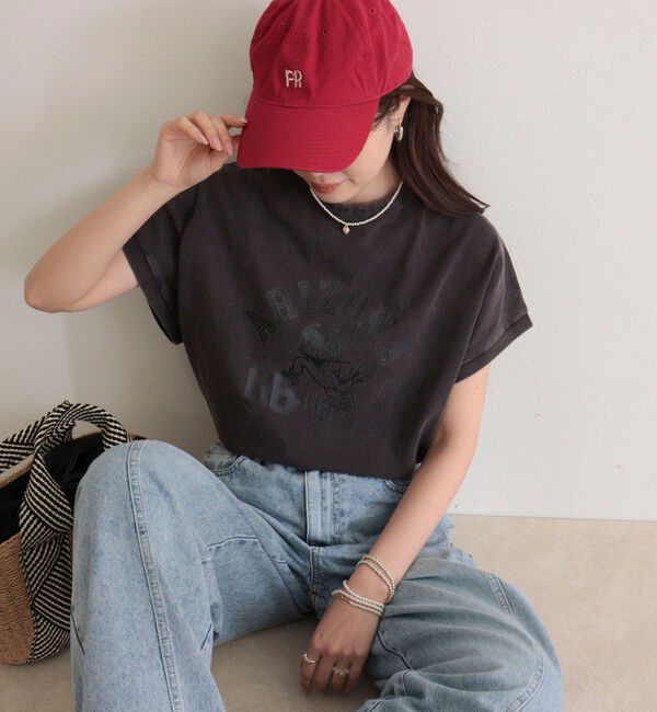 fredy emue「【Champion/チャンピオン】FRENCH SLEEVE SHIRT」|Tシャツ・カットソー|チャコールグレー