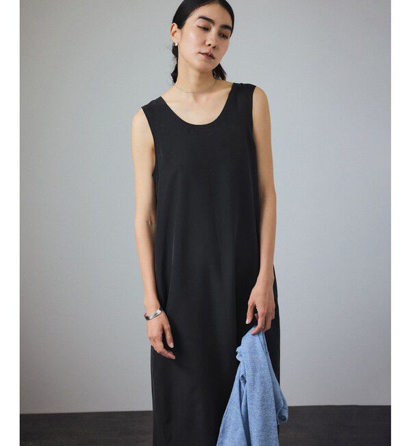 SALON adam et rope'「[25SS]GENTLE SILKノースリーブワンピース【セットアップ対応】」|ワンピース|クロメイン