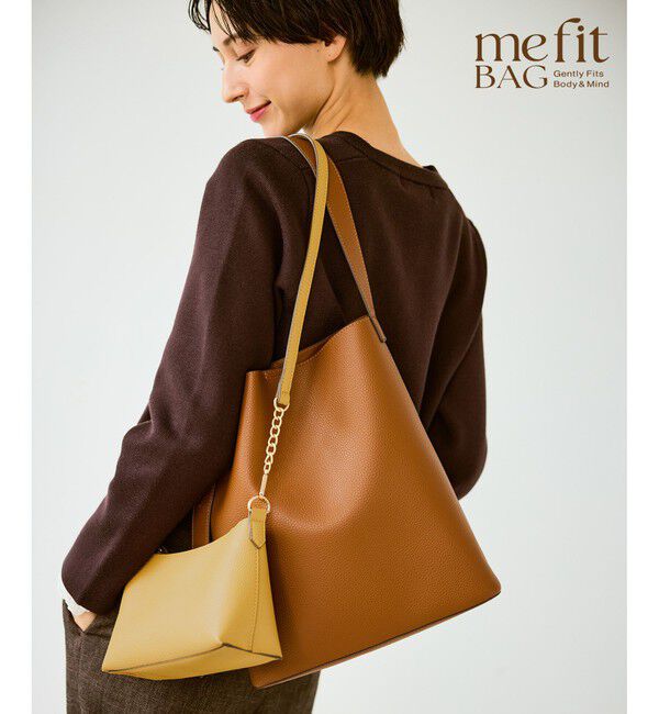 ROPE PICNIC PASSAGE「【A4対応】me fit BAG ワンショルダートート＆ミニショルダーバッグ/2点セット・通勤対応」|ショルダー・メッセンジャー|ブラウン系(23)