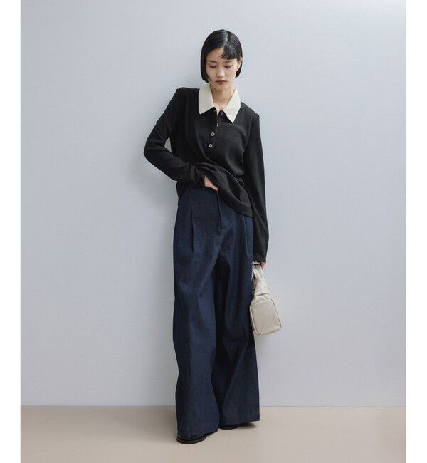 ADAM ET ROPE'「【WEB限定】ロングスリーブポロシャツ」|ポロシャツ|