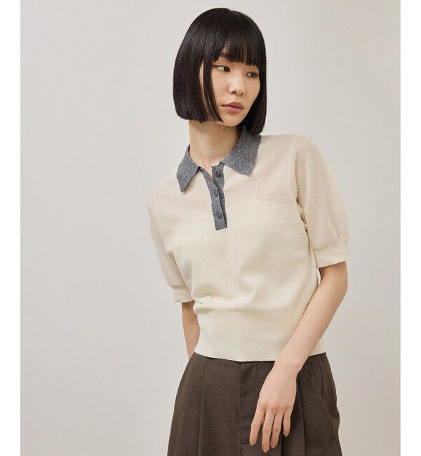 ADAM ET ROPE'「【定番】ラミーニットポロシャツ」|ポロシャツ|キナリ(16)