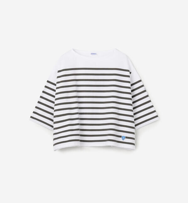 ORCIVAL「ORCIVAL | ラッセル ボートネック5分袖Tシャツ WOMEN」|Tシャツ・カットソー|