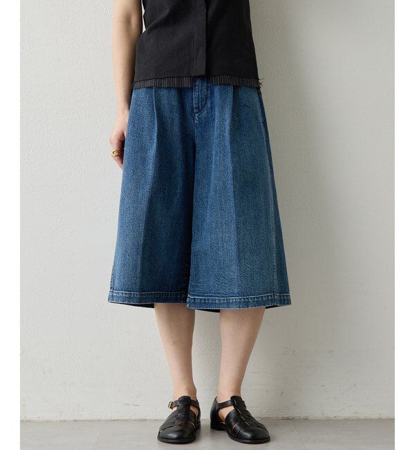 THE PAUSE「【THE PAUSE】タックハーフパンツ」|キュロット|