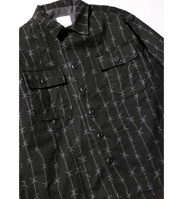 ABAHOUSE「【MADE IN STANDARD】FATIGUE UNIFORM SHIRT」|ミリタリー・モッズコート|