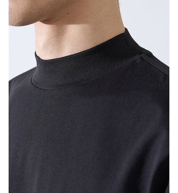 ABAHOUSE「【SMART CLOSET/WEB限定】シルケット天竺 モックネック Tシャツ」|Tシャツ・カットソー|