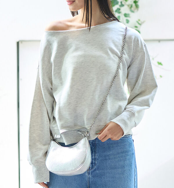 Rouge vif「【一部店舗限定】オフショルルーズスウェット」|スウェット・ジャージ|ホワイト系その他1