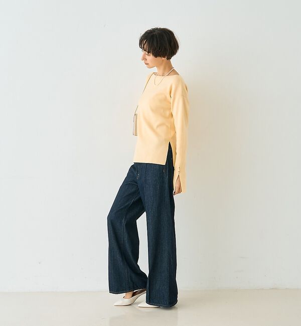 Rouge vif「スムーススリット ニットプルオーバー」|ニット・セーター|