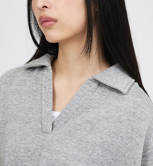 Rouge vif「【RUSSELL ATHLETIC】Tri-Blend Brushed Skipper Collar Sweat」|スウェット・ジャージ|
