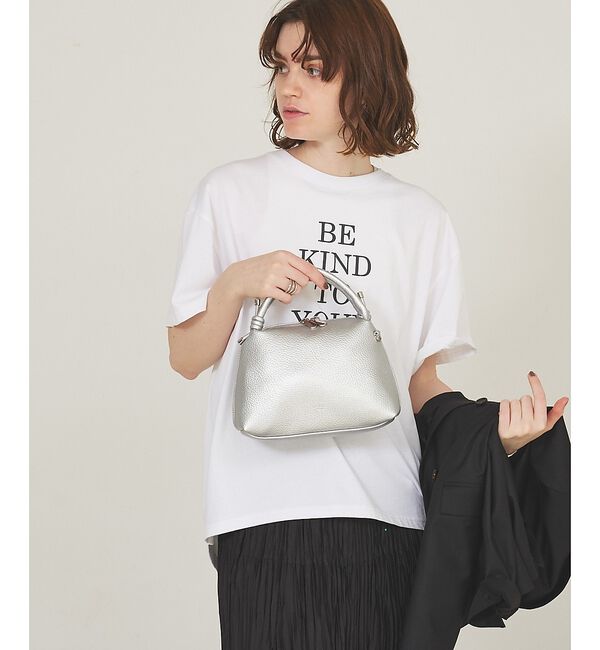 LOWELL things「【新色追加】Muget/ダブルハンドルミニショルダーBAG」|ショルダー・メッセンジャー|シルバー