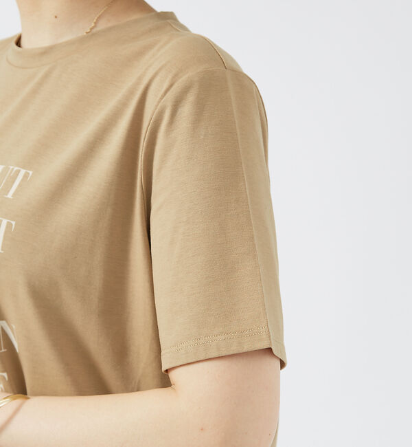 abahouse mavie「ロゴ＆刺繍コンパクトT」|Tシャツ・カットソー|